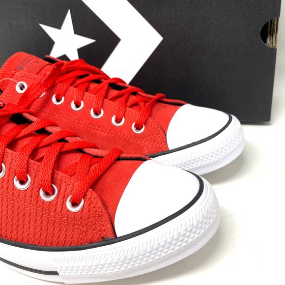 Converse Men's Size 10.5 169446C CTAS OX UNIVERSITY Red Canvas Low Top Sneakers - Picture 8 of 11